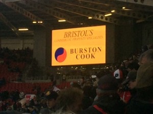 Burston Cook continue to support Bristol sport (screen sponsors for Bristol Rugby and Bristol City FC) as seen on Sky TV!